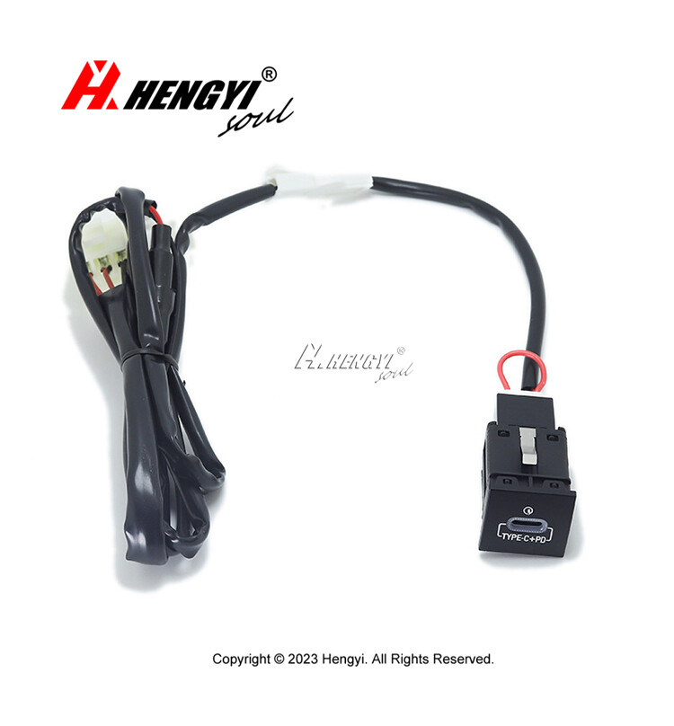 Red LED USB-C PD Charger For VW Jetta MK6 2010-14 Golf GTI R-Line 2006-2013 MK5