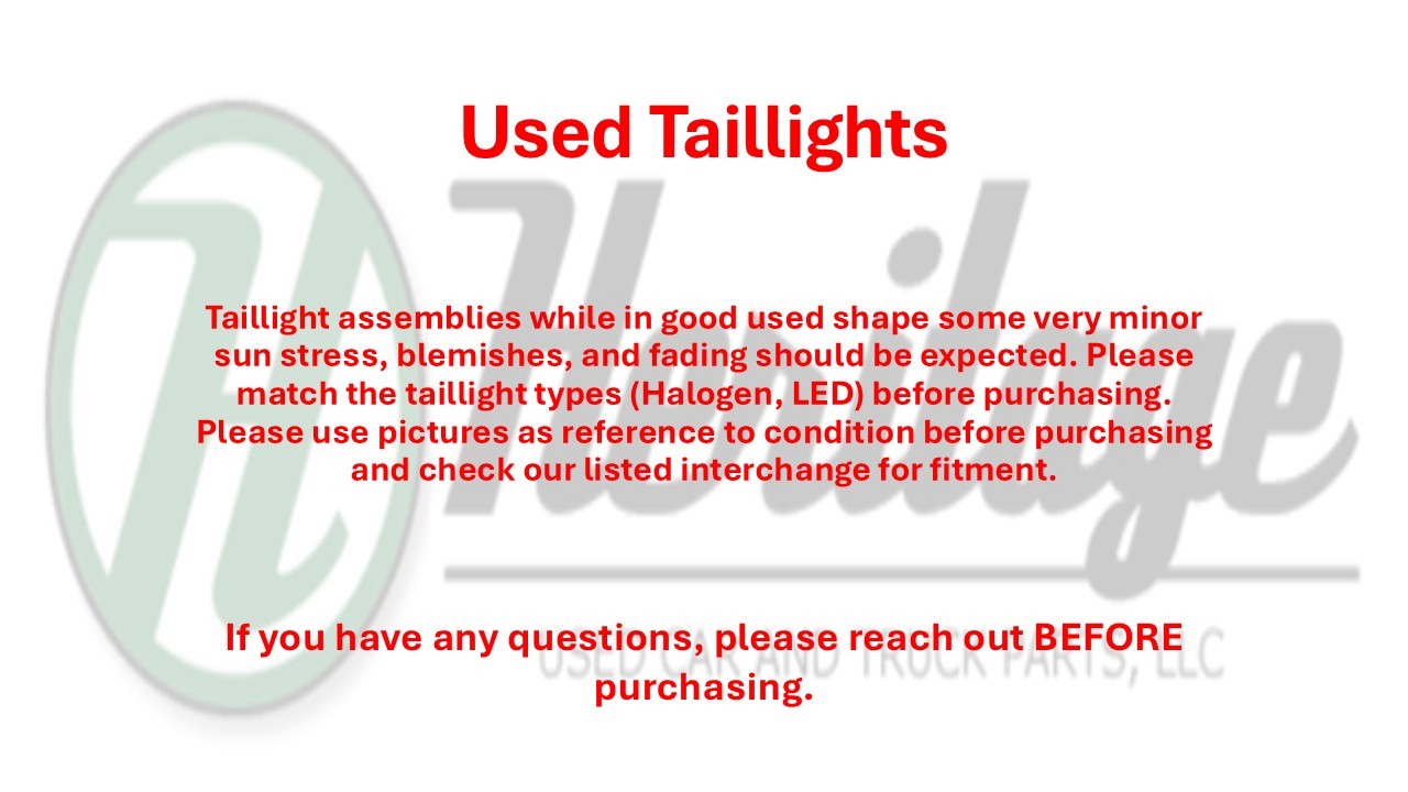 2011 2012 2013 Infiniti M56 OEM Pair Of Trunk Lid Mounted Taillight