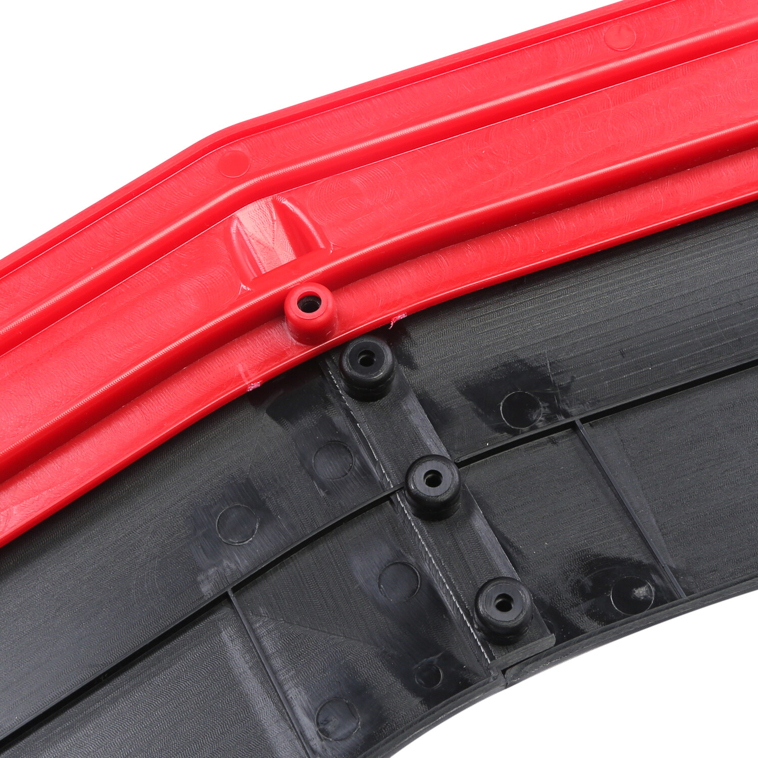 Glossy Black+Red For KIA K5 2021 2022 Front Bumper Lip Spoiler Splitter