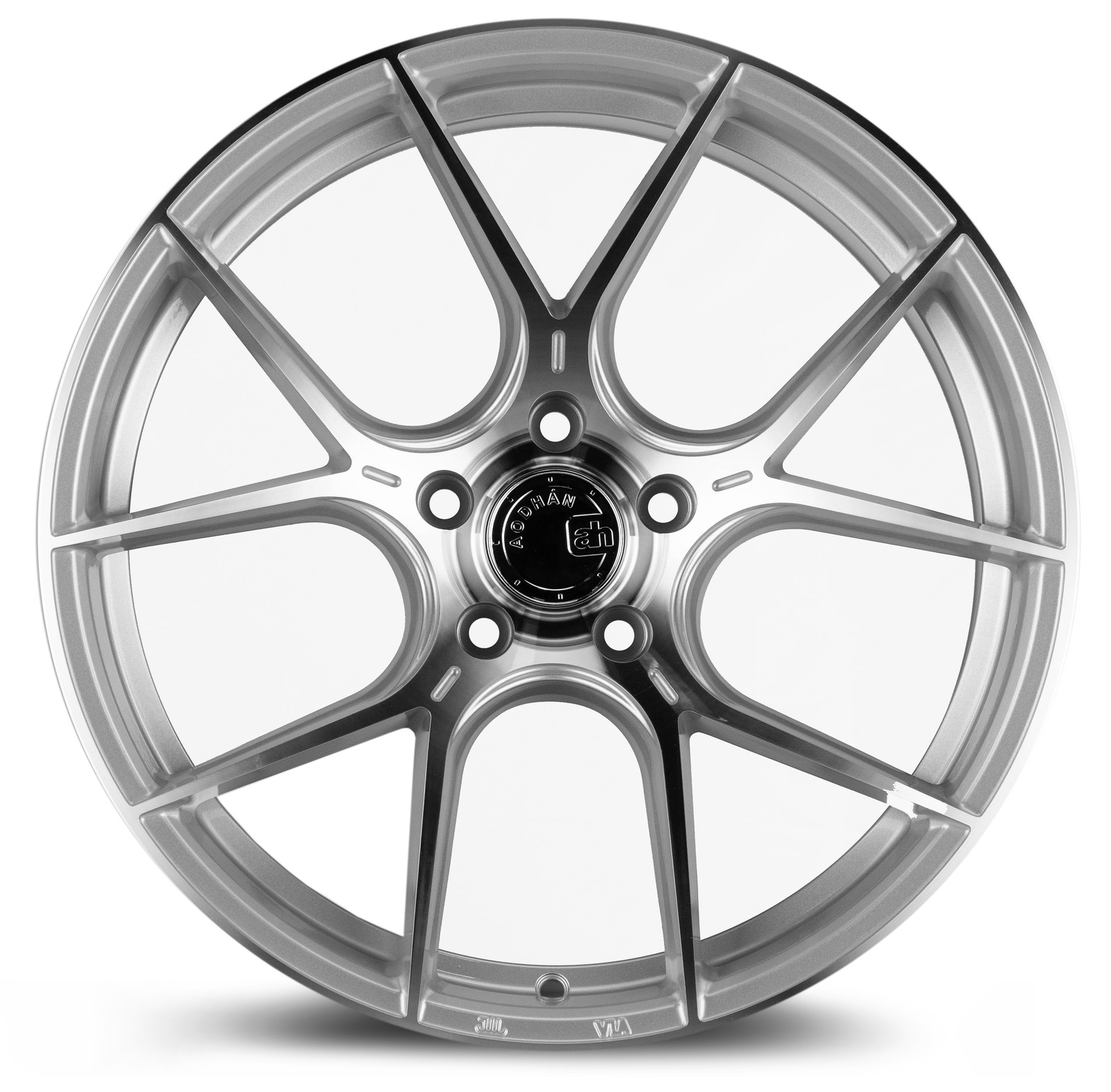 Aodhan Wheels Rim AH-11 18×9.5 5×120 72.6CB ET35 Gloss Silver Machined Face