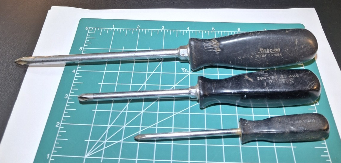 Snap On Screwdriver 11” 8″ 6″ Philips Lot of 3 (Read)