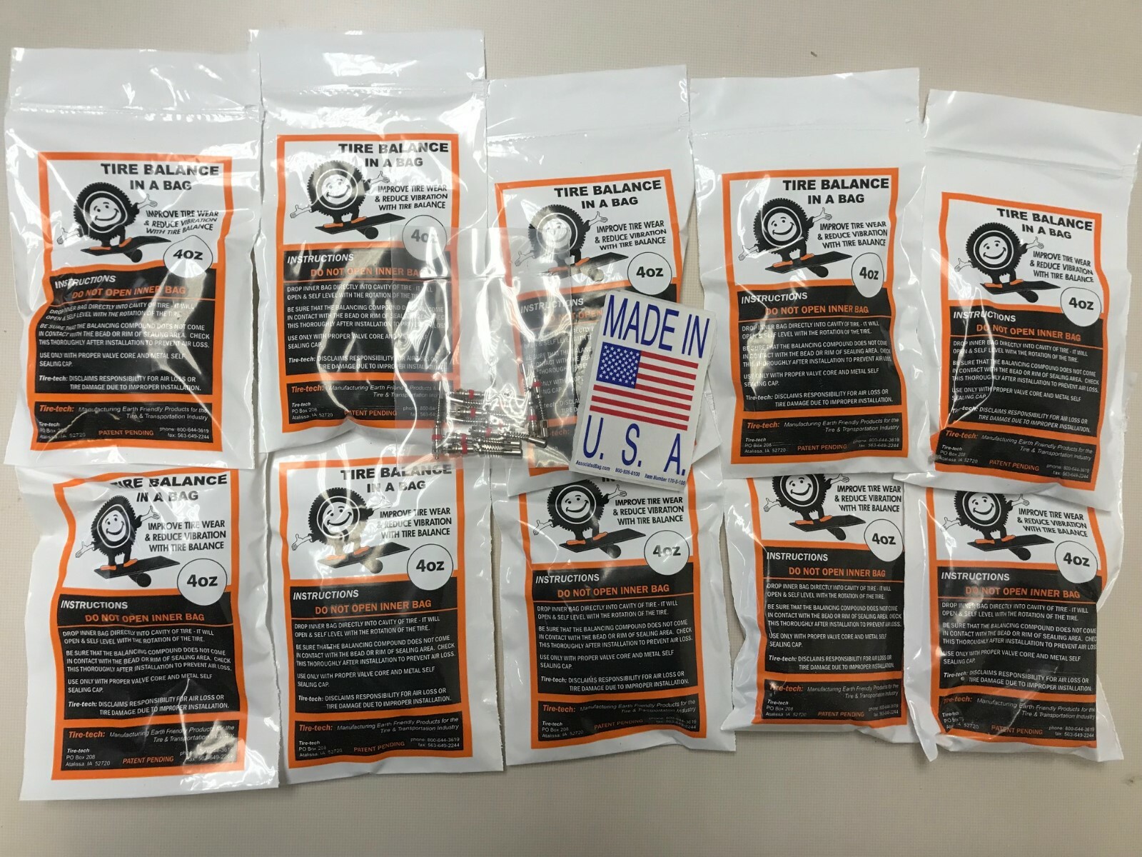 (10-4oz bags) 4oz tire balance beads in a bag FREE PRIORITY MAIL SHIPPING
