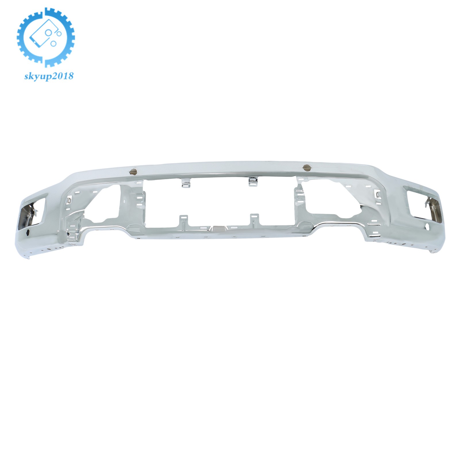 For Ford F-150 F150 2024-2025 Steel New Front Bumper Face Bar W/ 4 Sensor Holes