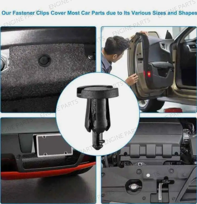500PC Plastic Car Body Push Pin Rivet Fasteners Trim Moulding Clips Screw Driver