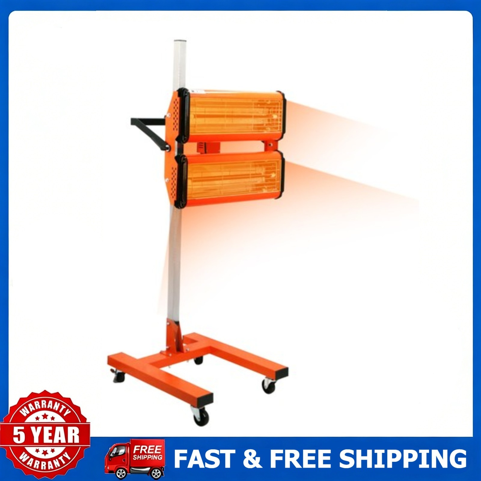 2000W High Power Infrared Paint Curing Lamp for Auto Drying Body Heating