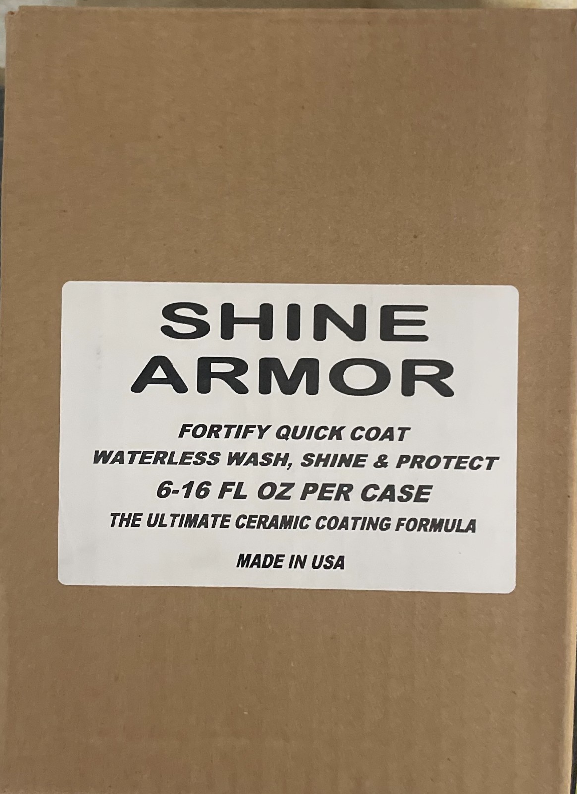 6 PACKS SHINE ARMOR Ceramic Coating Fortify Quick Coat Car Wax Polish Spray-16oz