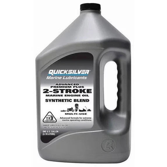 Quicksilver Premium Plus 2-Stroke Synthetic Blend Marine Oil – 1 Gallon