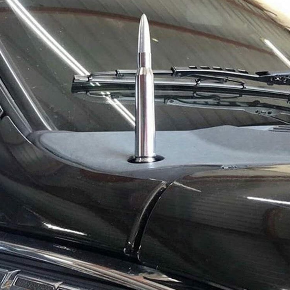 14cm SILVER BULLET ANTENNA 50 CAL for DODGE RAM FORD F-150 F-250 CAR TRUCK