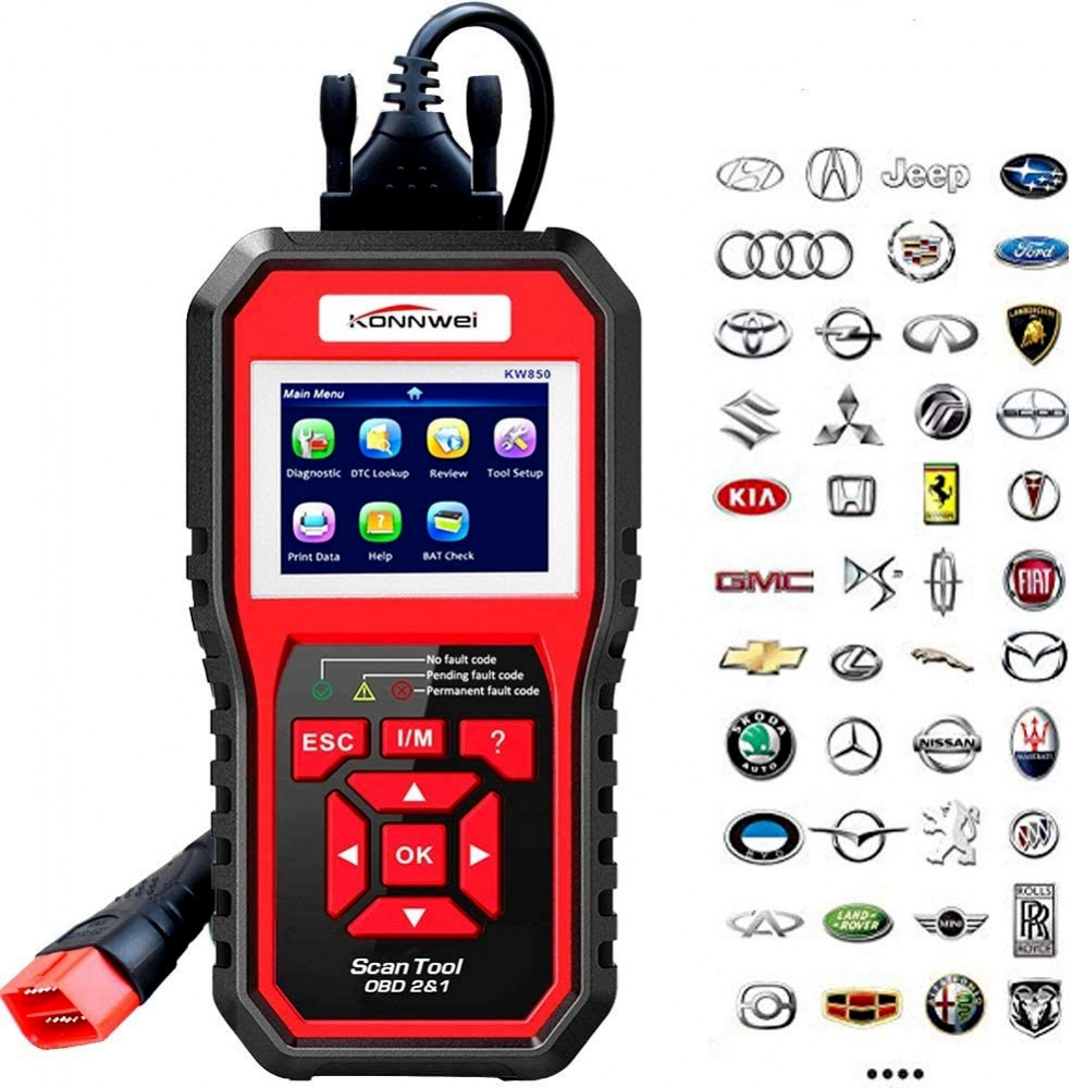OBD2 Scanner Code Reader KONNWEI KW850 Professional OBD II Automotive…