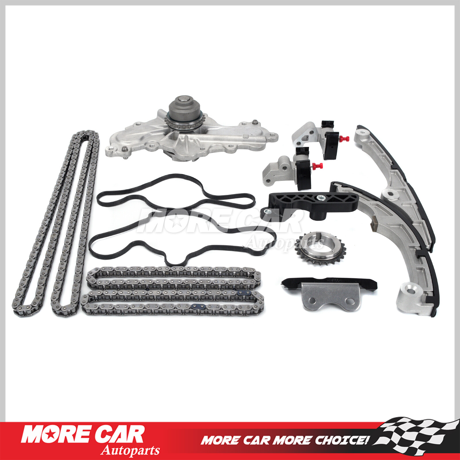 Timing Chain Kit Water Pump for 07-10 Mazda CX-9 Ford Taurus Lincoln 3.5L 3.7L