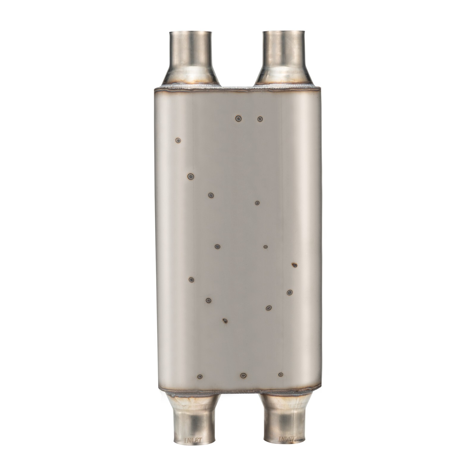 Exhaust Muffler Resonator 2.25″ Dual In / 2.25″ Dual Out Original Color
