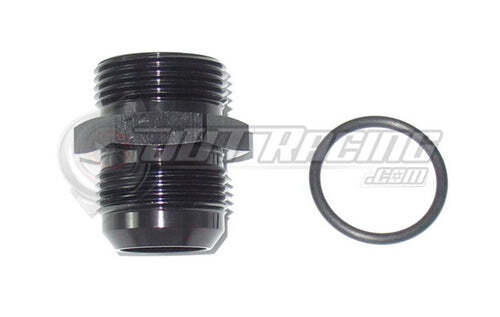 ORB-16 O-Ring Boss AN16 16AN to AN16 Male Adapter Fitting Black CNC Aluminum