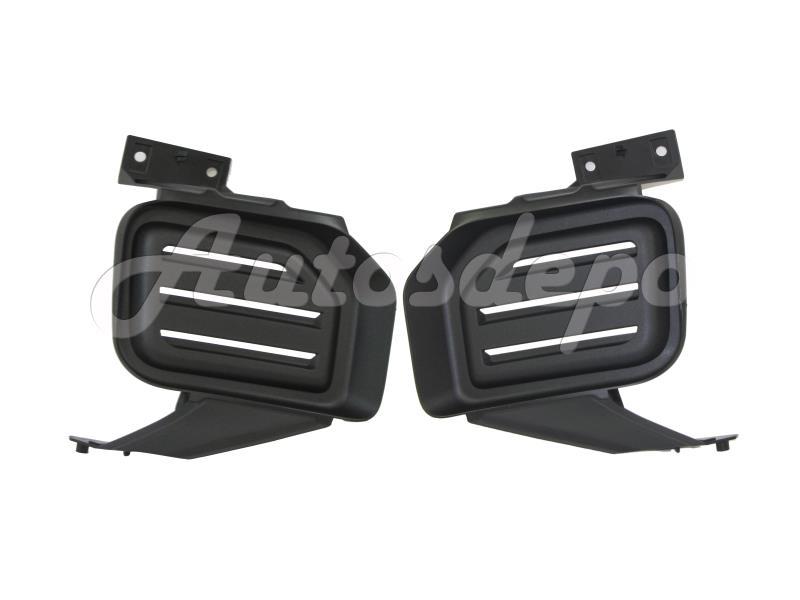Front Bumper Fog Lamp Bezel Trim w/o Fog Hole Set Fits Ford Super Duty 2011-2016