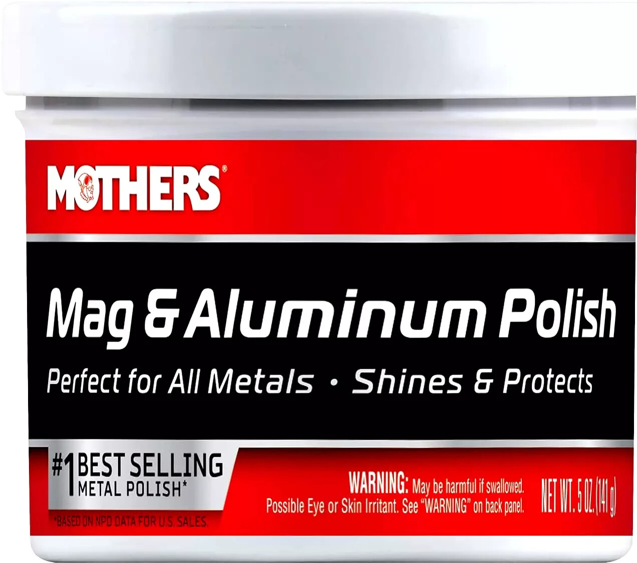 Mothers 05100 Mag & Aluminum Polish, 5 oz.