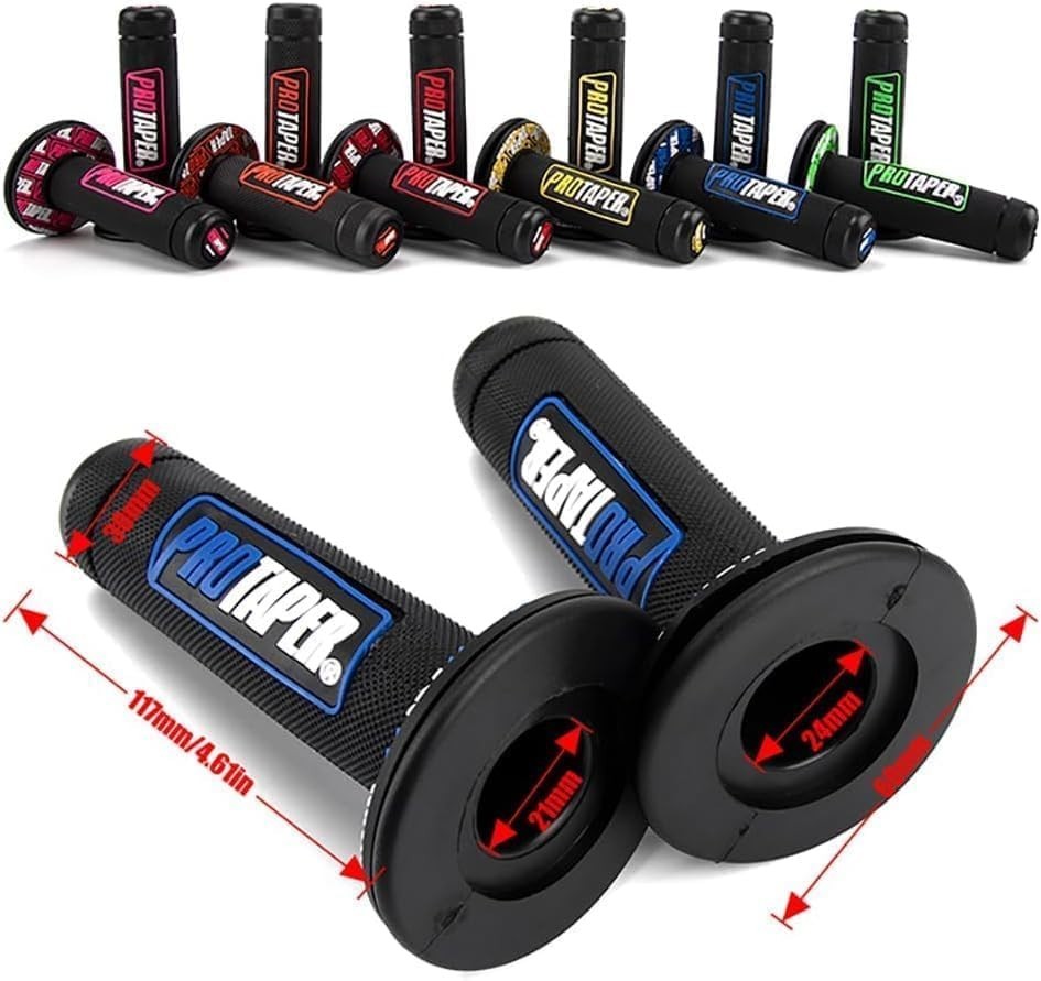 7/8” Motorcycle Handle Grips – Ergonomic Non-Slip Silicone Design