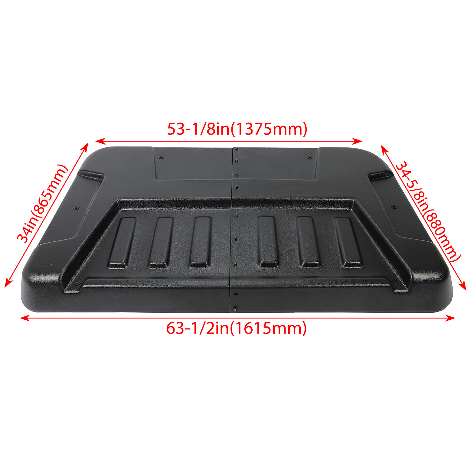 Hard Top Roof For Polaris Ranger XP 570 500 800 900 Diesel Full Size Black 09-21