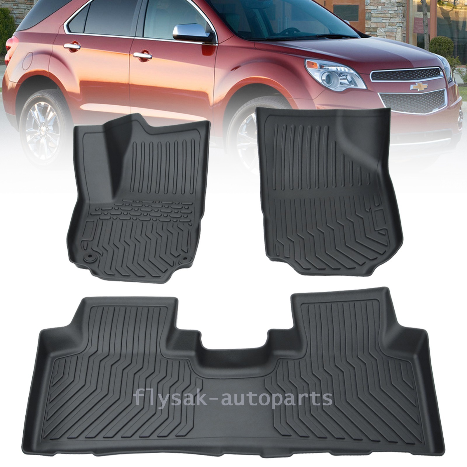 OEM Floor Mats for Cars Fit 2018-2024 Chevrolet Equinox GMC Terrain All Weather