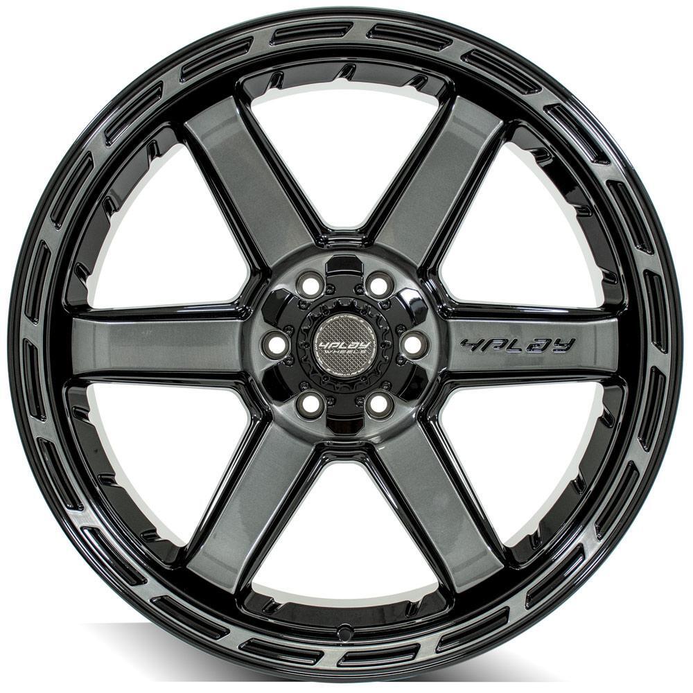 4PLAY Gen3 4P63 22×10 6x135mm 6×5.5 -18et in Brushed Black Wheel