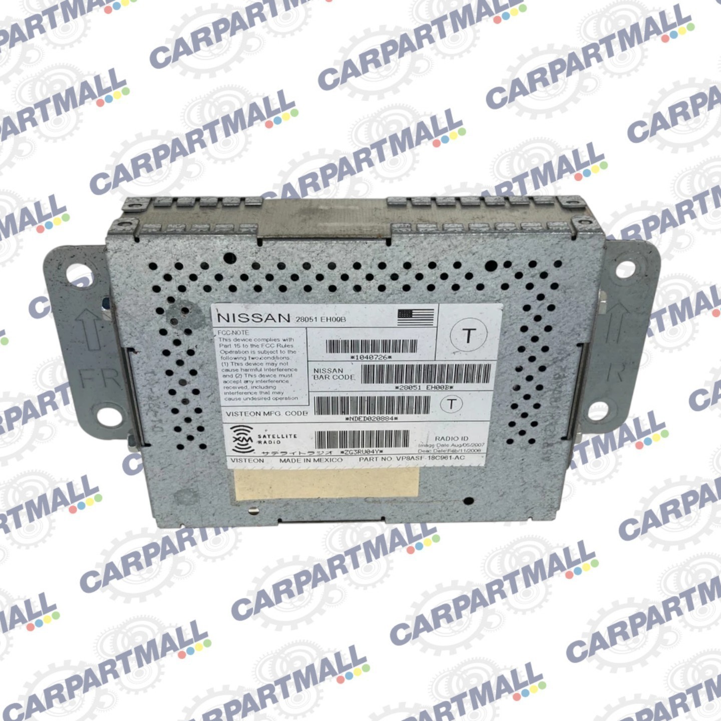 2008-2012 INFINITI FX35 RADIO RECEIVER SATELLITE CONTROL MODULE 28051-EH00B OEM