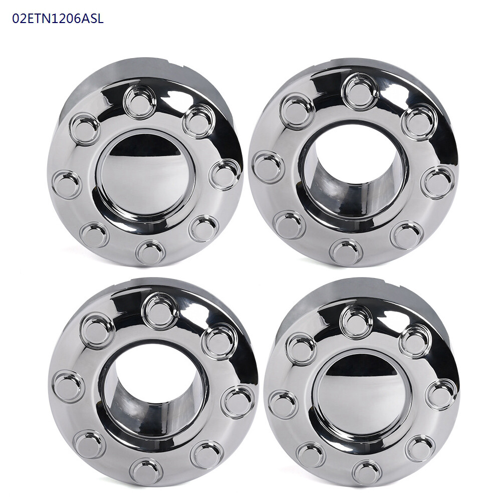 Wheel Center Hub Caps Fit For 2005-2016 Ford F350 F-350 Dually 4×4 Open Chrome