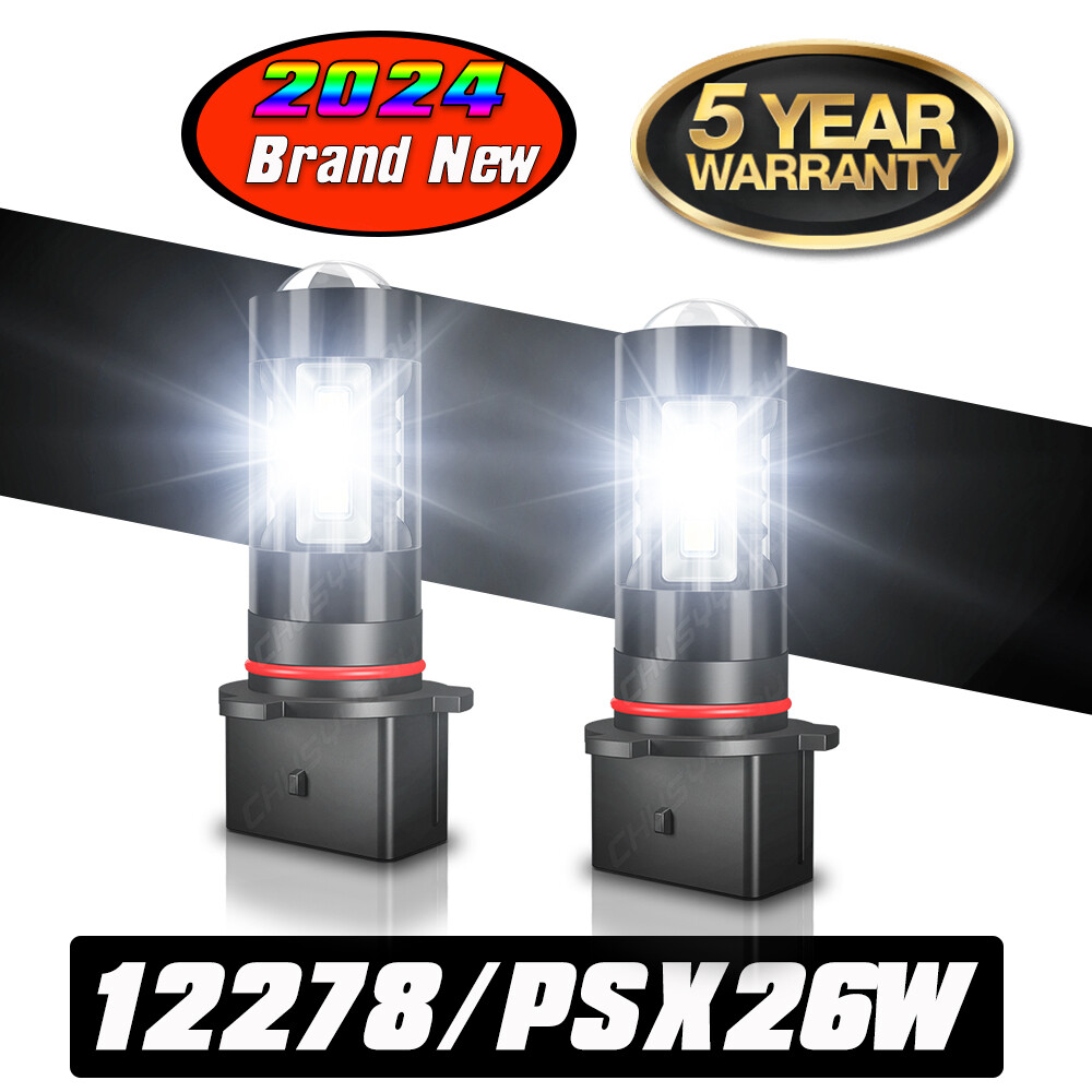 PSX26W LED Fog Light Bulbs for Chevy Tahoe Suburban Yukon XL 60 Days Free Return