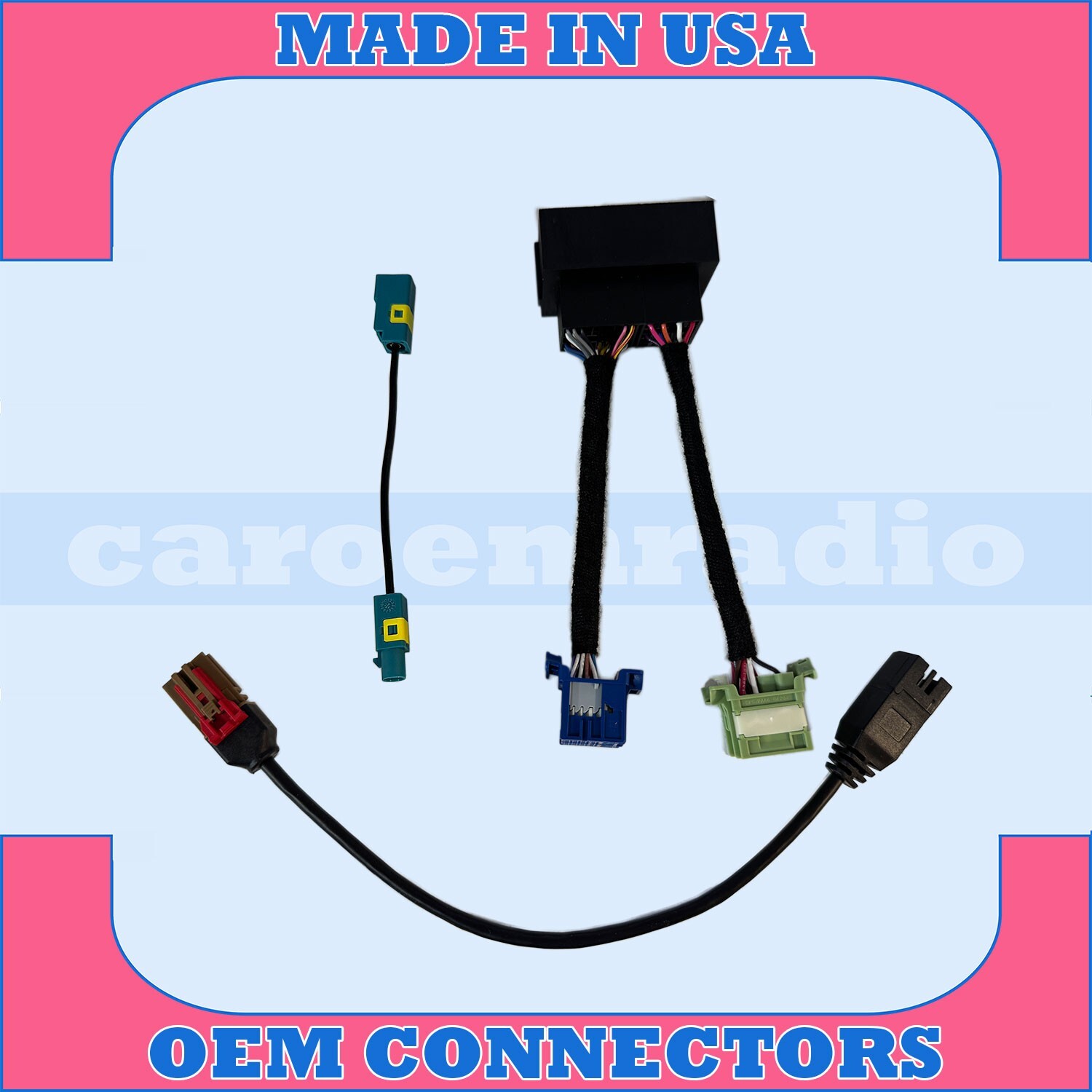 2021-2024 DODGE DURANGO 10.1″ UCONNECT 5 RADIO UPGRADE INTEGRATION WIRING HARNES