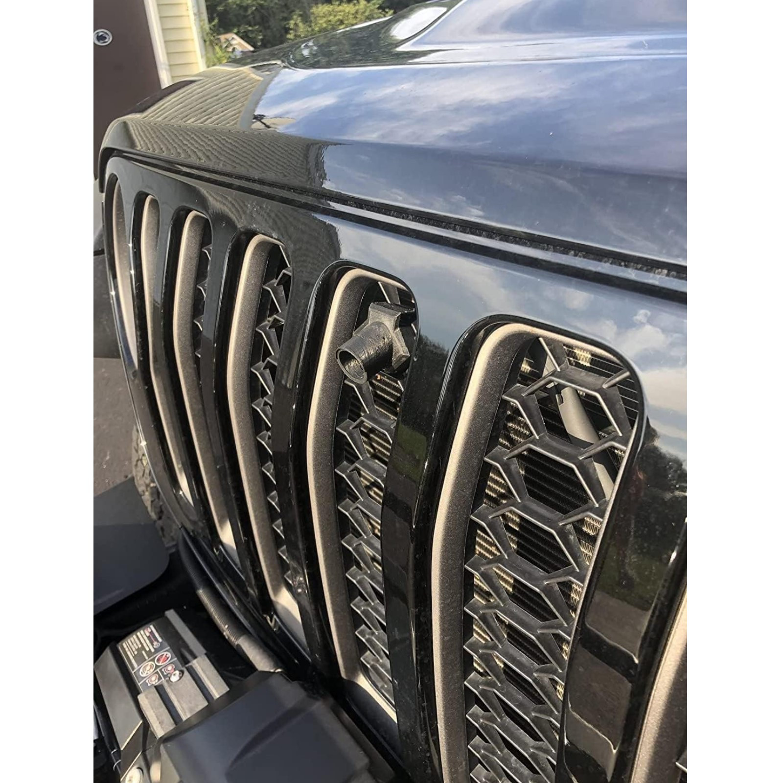 Z Automotive Black Grille Mounted Front Trail Camera for 18-22 Jeep Wrangler JL