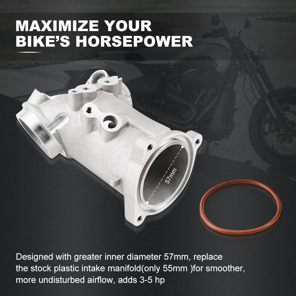Intake Manifold M8 57mm For 55mm Intake Manifold for Harley Sport Glide FLSB 107