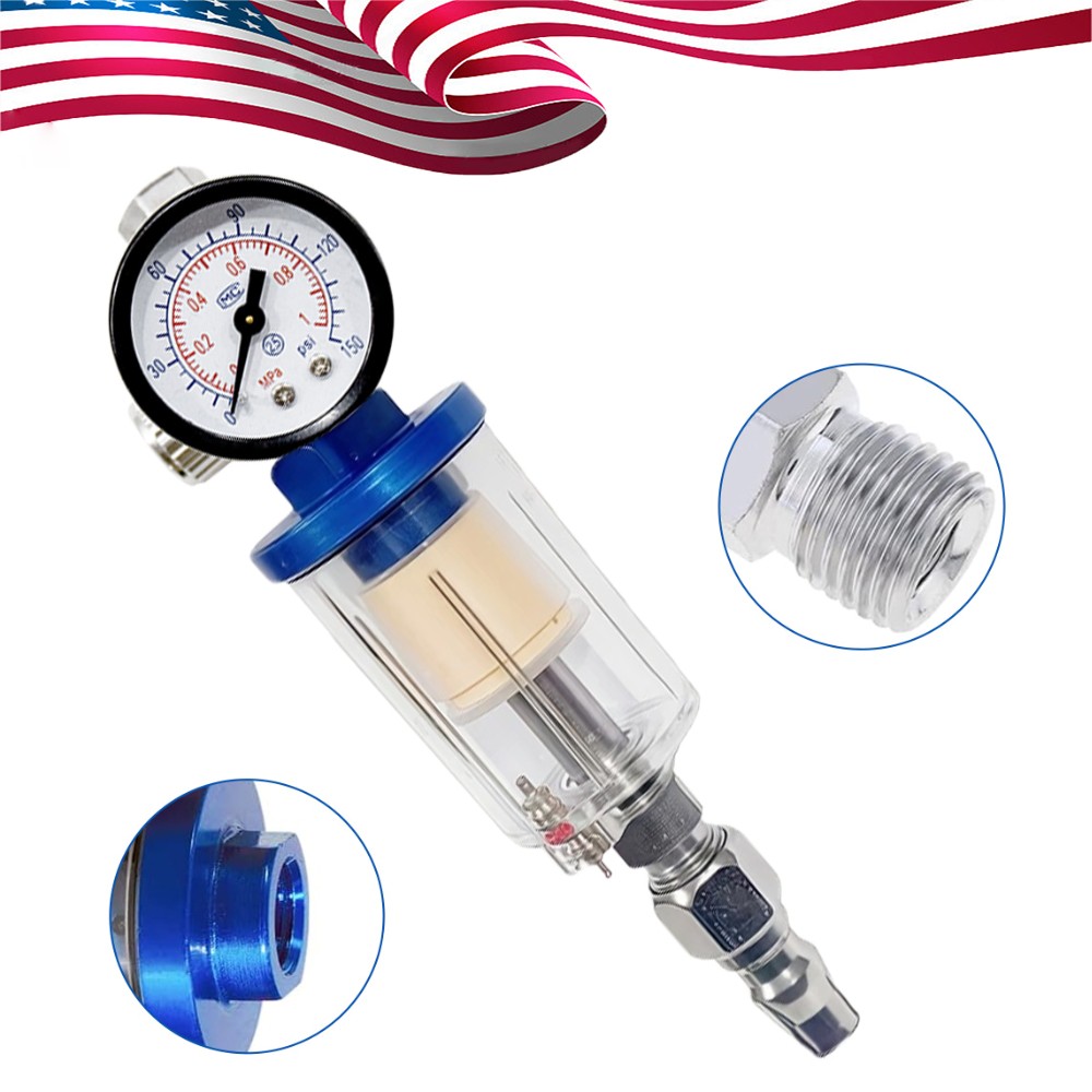 Professional 0.8mm 1.0mm HVLP Gravity Spray Gun Dual Nozzle Mini Touch Up Kit