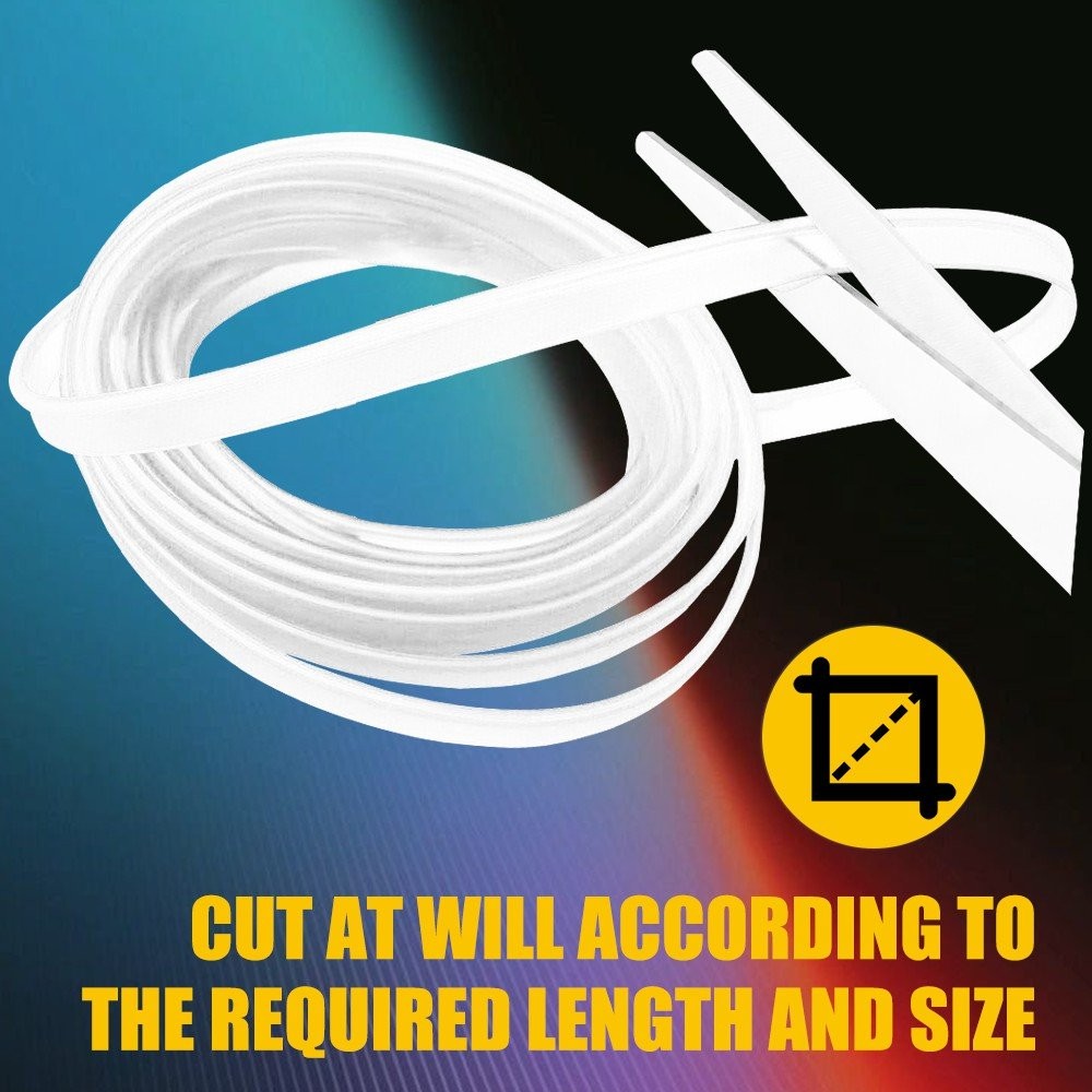 8M LED Light Neon Trim Glow Optic Strip Fiber Car Interior Ambient Lighting APP