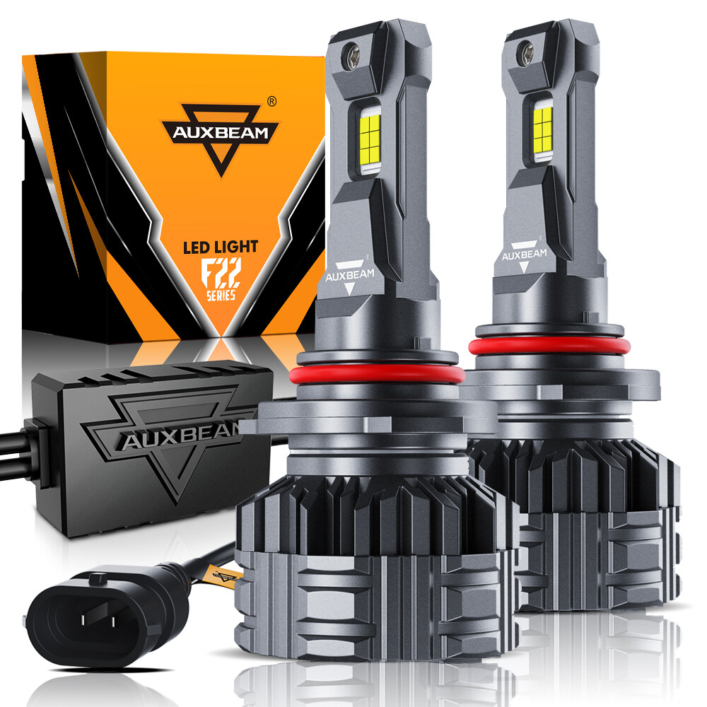 AUXBEAM F22 9005 H11 LED Headlight Bulb Kit Hi/Lo Beam Canbus 110W 24000LM 6500K