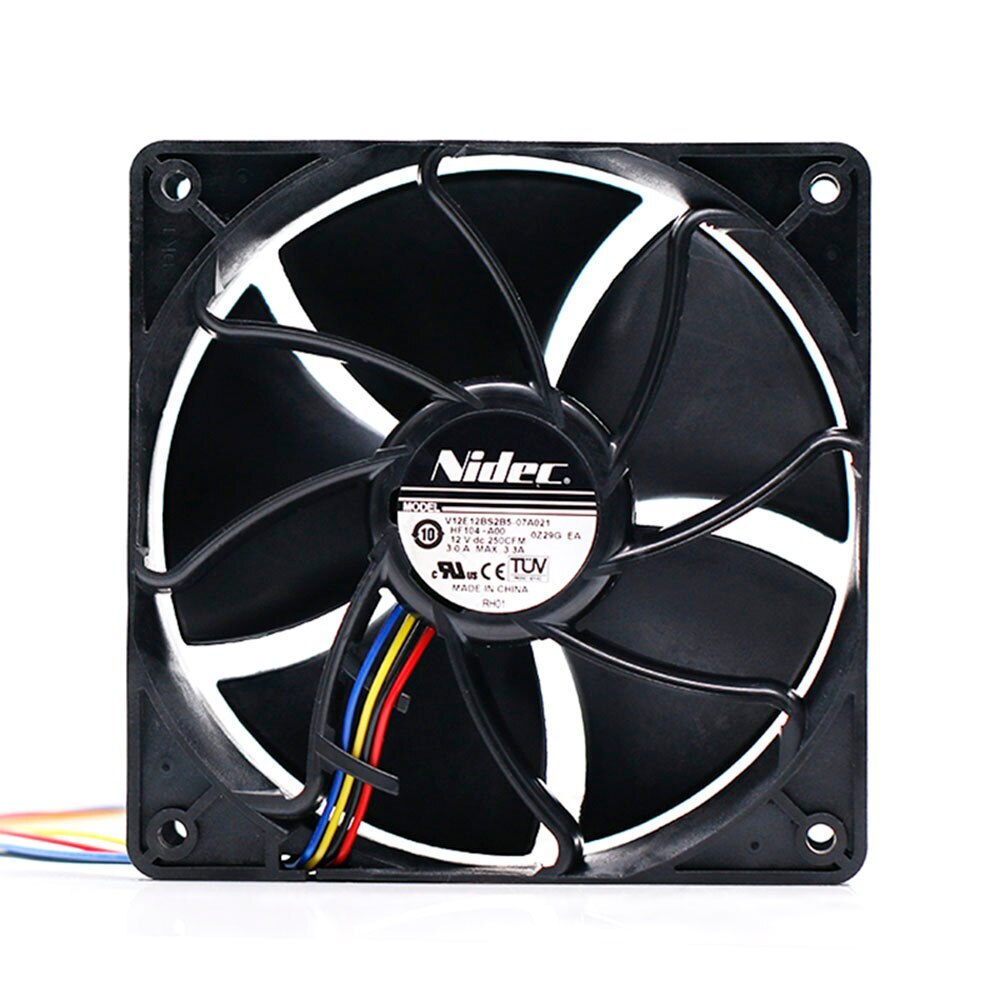 For Nidec V12E12BS2B5-07 120X120X38MM 12cm 12V 3.0A Server Violence cooling Fan