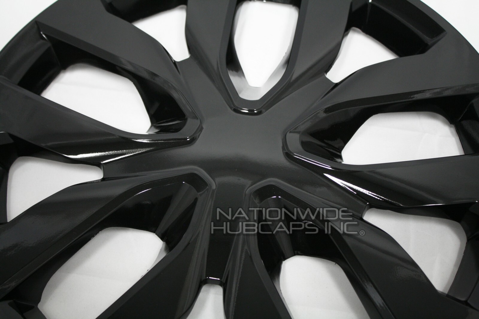 16″ Set of 4 Black Wheel Covers Snap On Full Hub Caps fits R16 Tire & Steel Rim