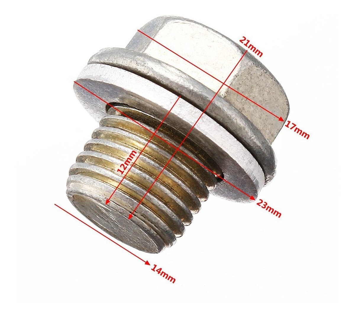 OEM Honda/Acura Engine Oil Pan Drain Bolt Plug with Washer 90009-R70-A00 JAPAN