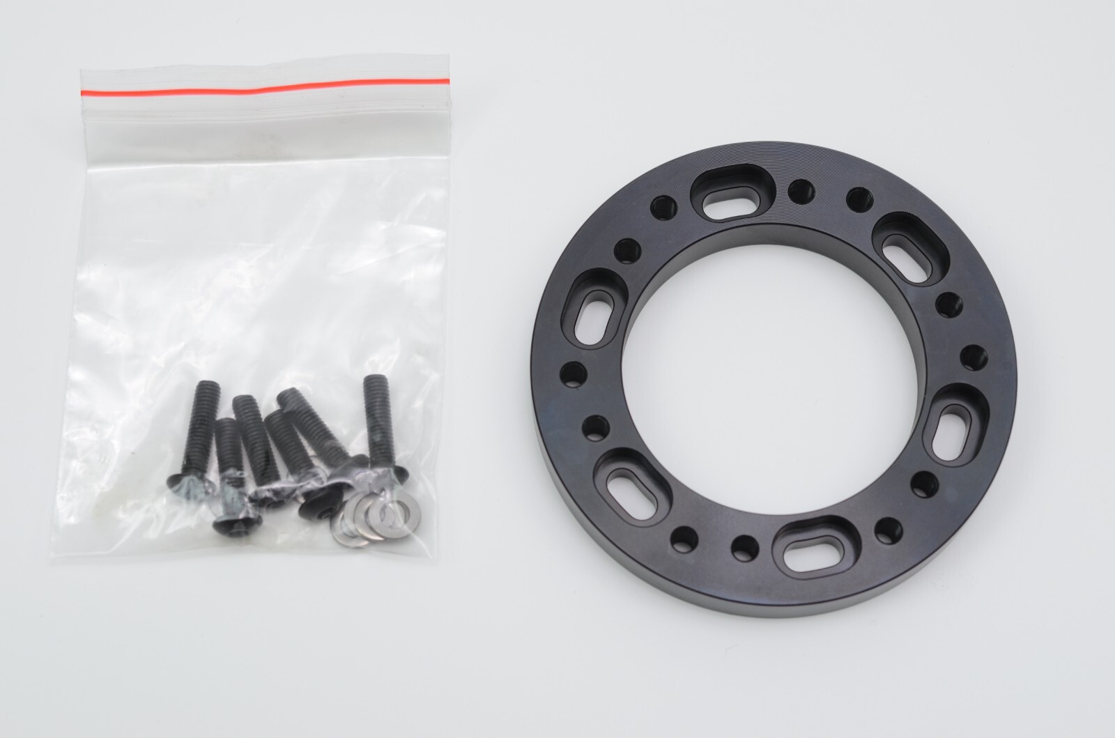 1320 Billet 11MM steering wheel spacer with alignment adjustment feature Black