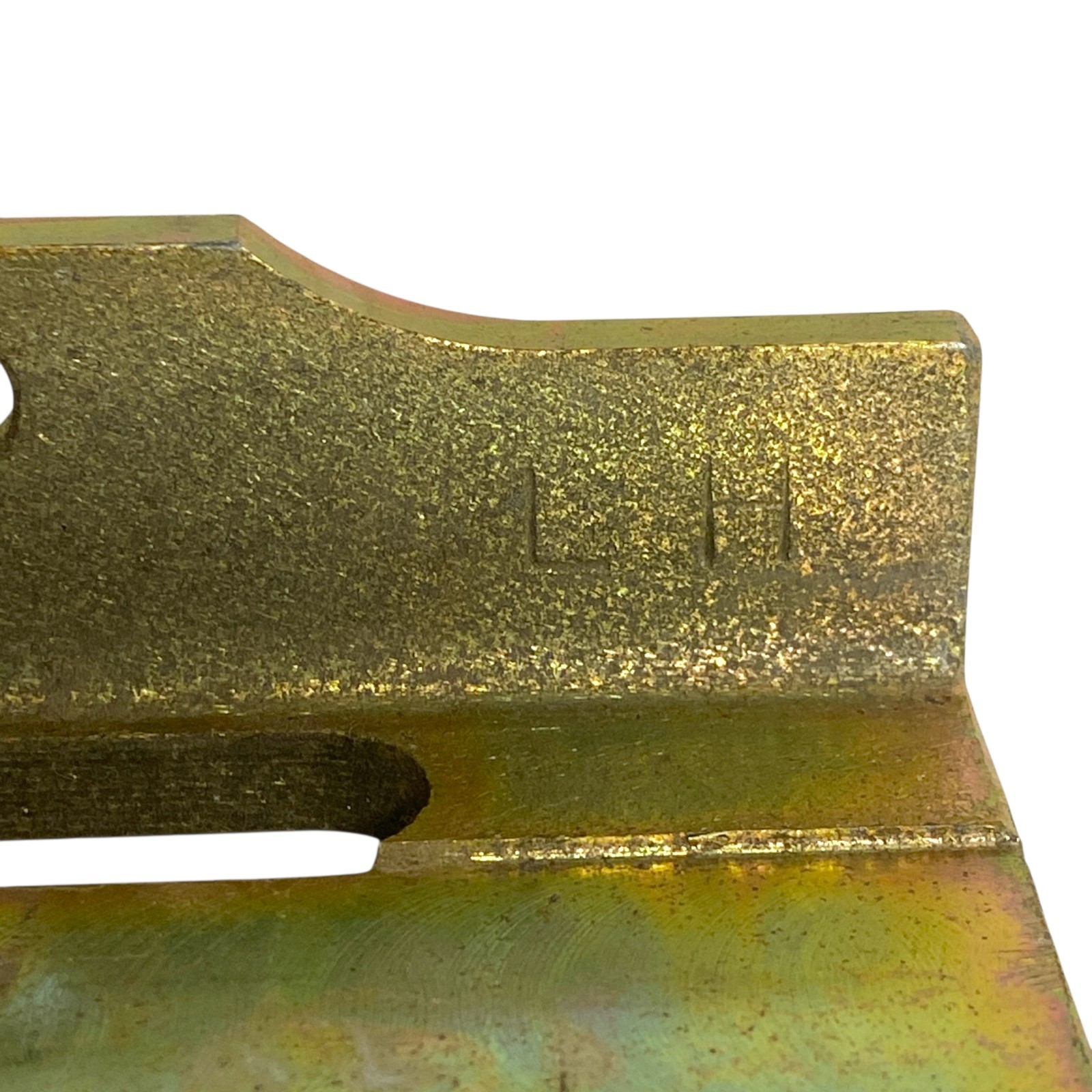 27″ Heavy Duty Steel Slotted Angle Mounting Bracket Rail LH Yellow Zinc Plated