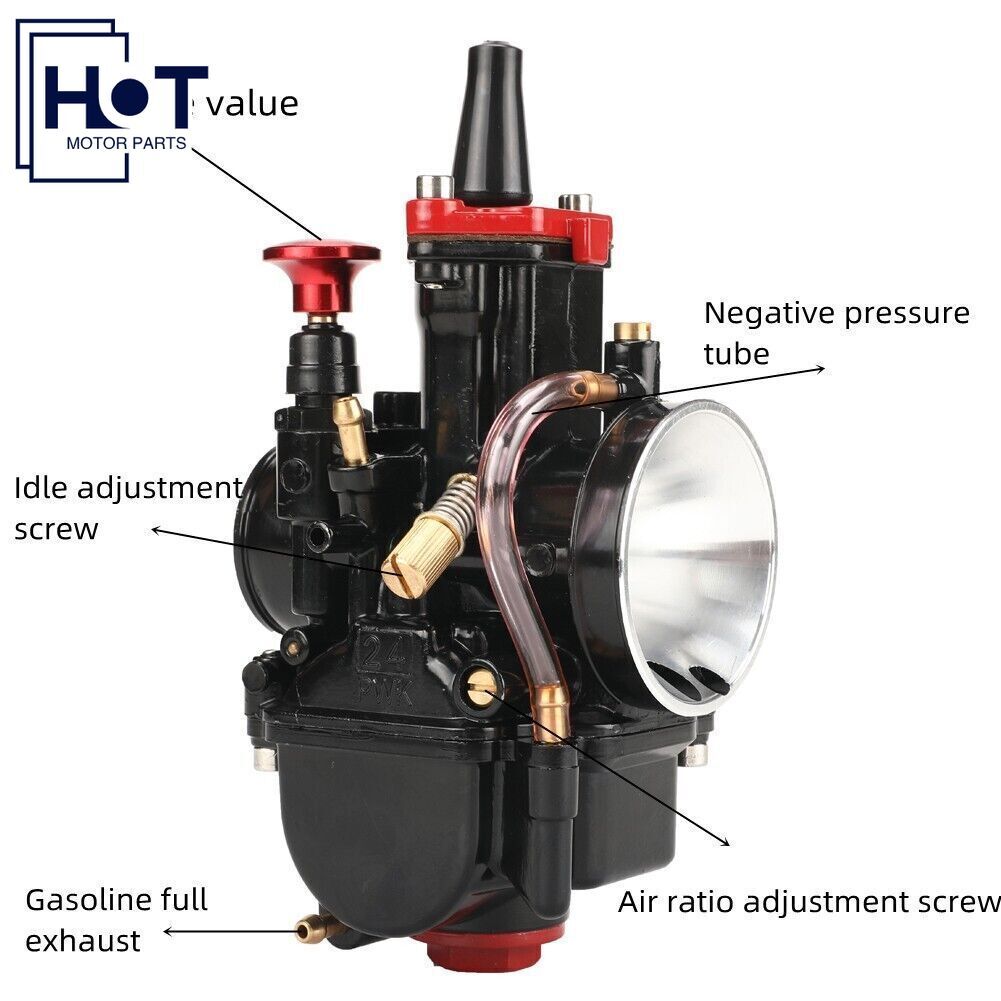 New PWK 24 mm Racing Carburetor Kit For 50cc-110cc Engine Scooter ATV Dirt Bike