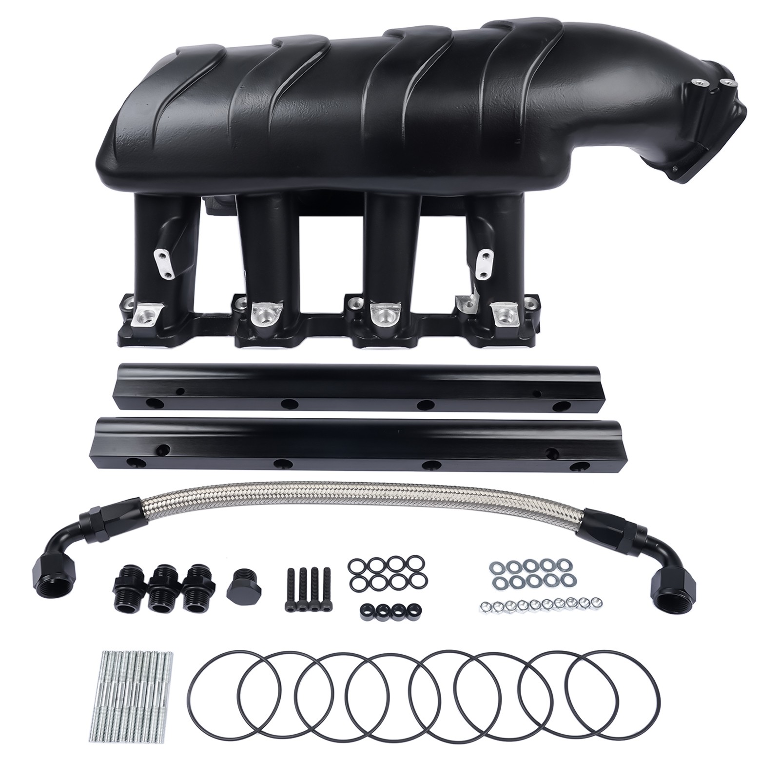 EFI LS Hi-Ram Multi-Port Intake Manifold for Chevy Small Block Gen III/IV Black
