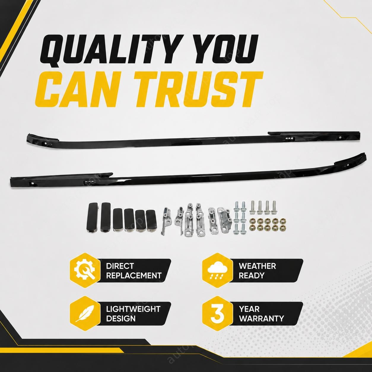 Fits LAND ROVER Discovery Sport 2015-2025 Side Rail Roof Rack Rail Crossbar
