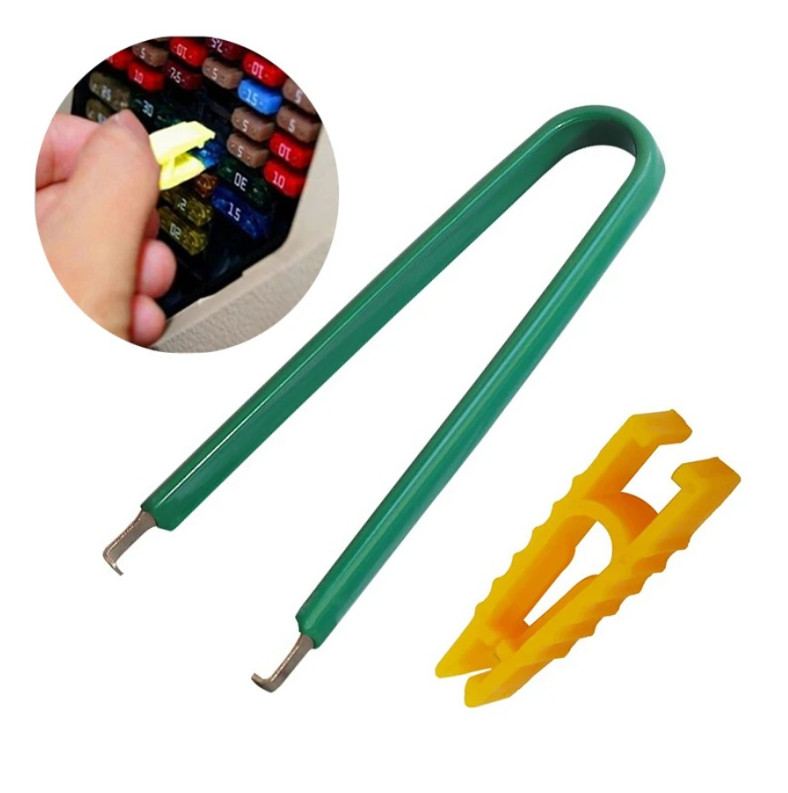 2pcs Fuse Puller Car Automobile Fuse Clips Tools Extractor Removal Security Tool