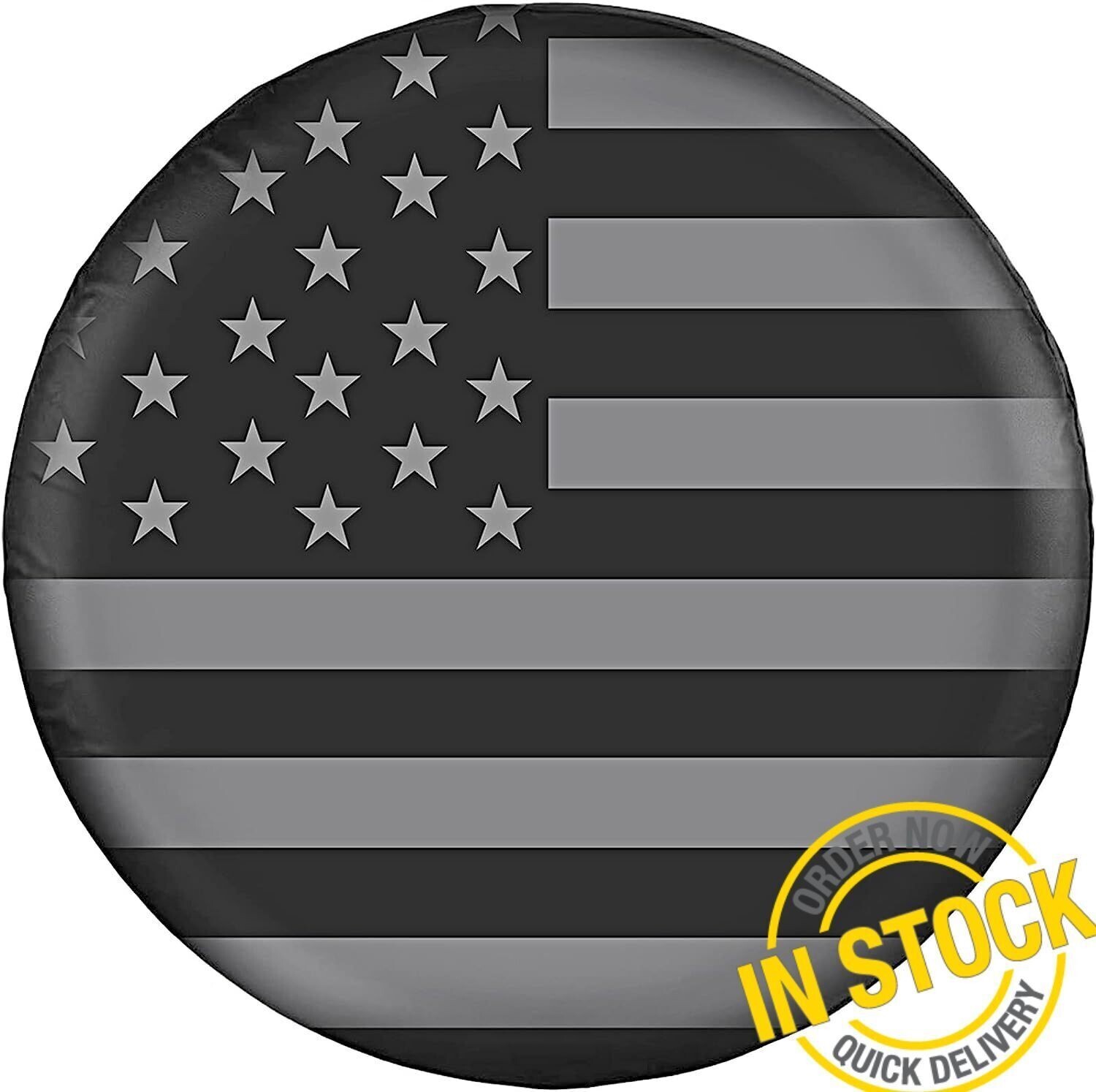14″ American Flag Spare Tire Cover Fit Jeep Wrangler Rv SUV Truck Travel Trailer