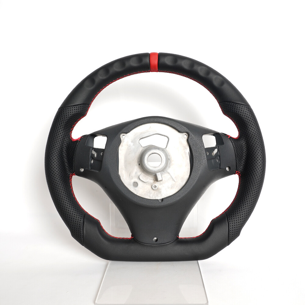 Full Leather Steering Wheel For BMW E90 E92 E93 M3 328i 335i with Paddles Cutout