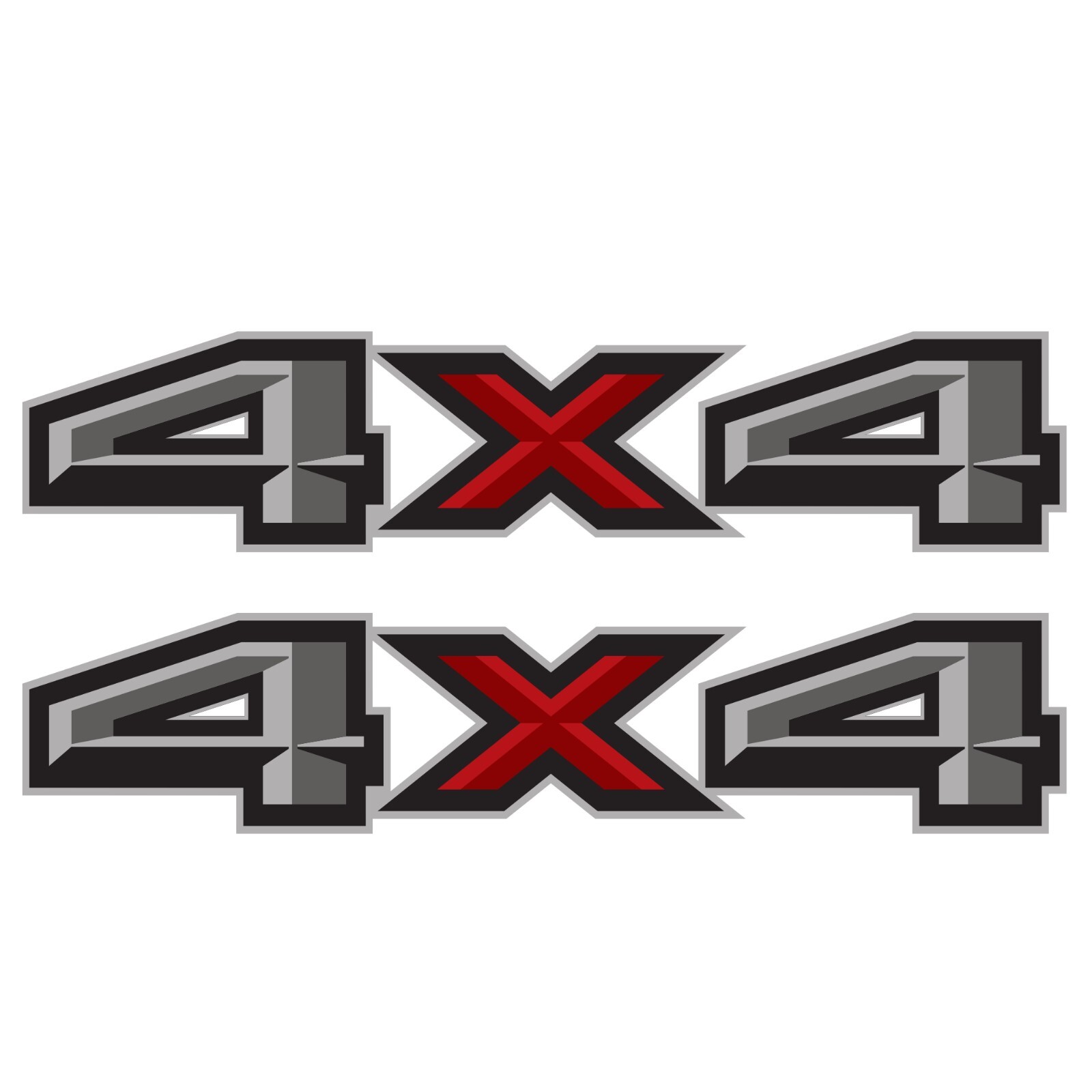 4×4 Bedside Decal Stickers Ford F-150 2015-2018 Vinyl Replacement Set of 2