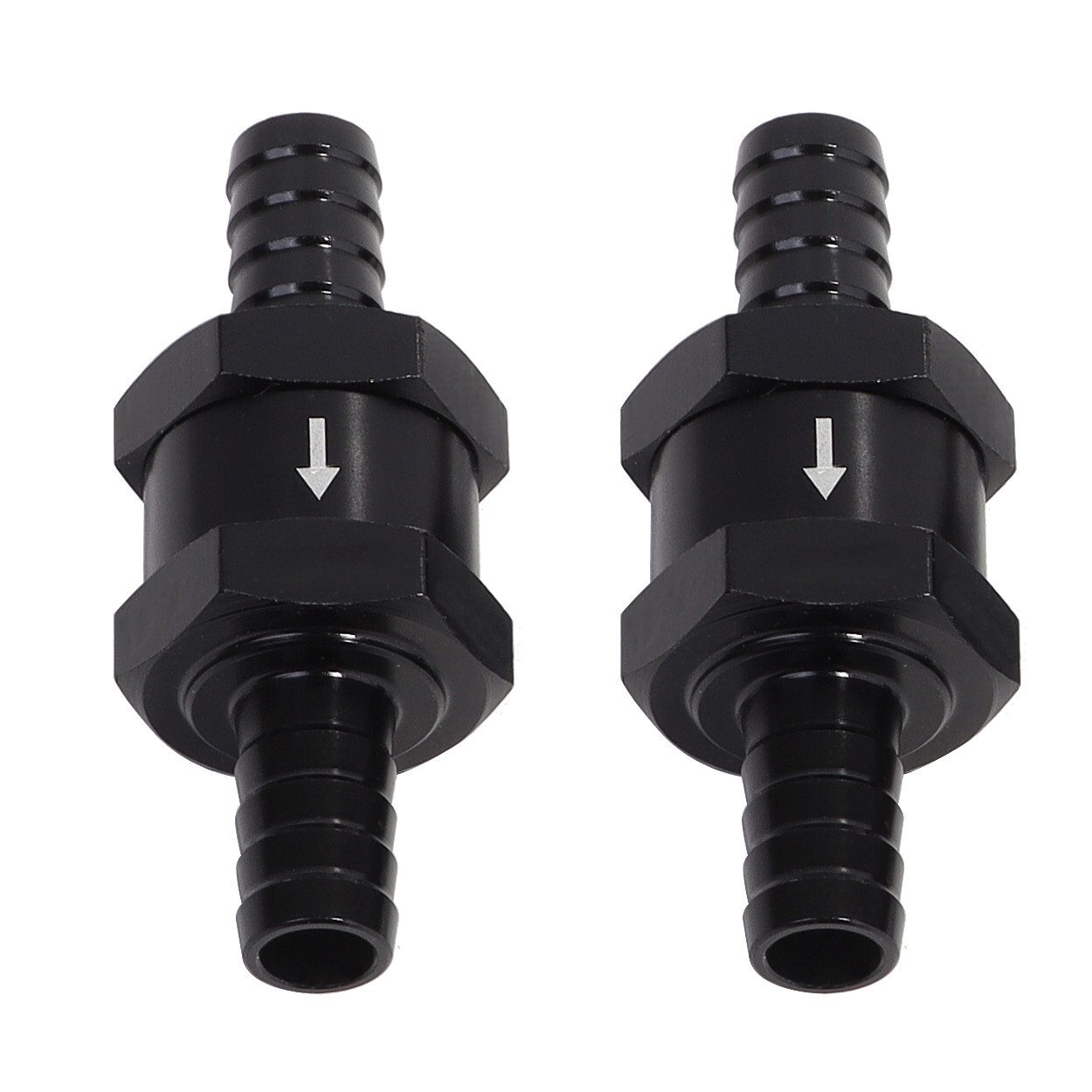 LokoCar 1/4″ Fuel Check Valve One Way Inline Non Return Diesel Gasoline 6mm 2Pcs