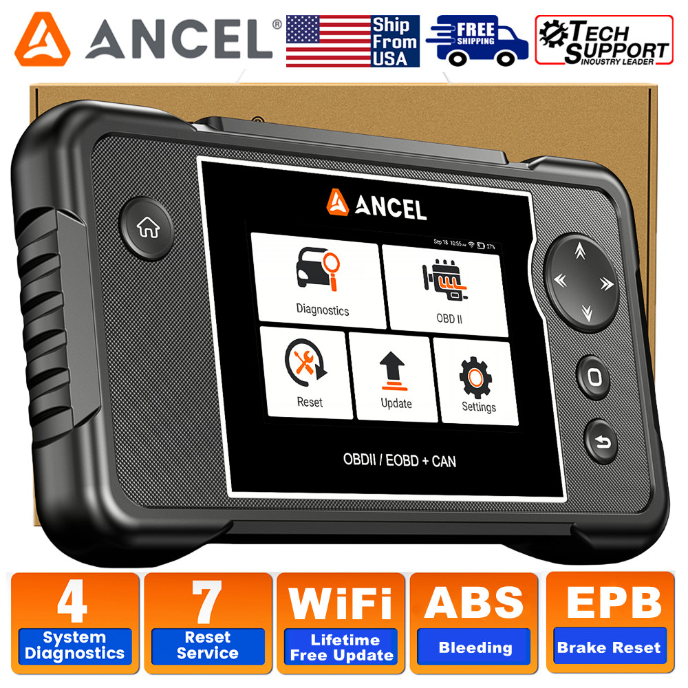 ANCEL FX2000 PRO OBD2 Scanner Diagnostic Tool Check Engine ABS SRS TCM +7 Resets