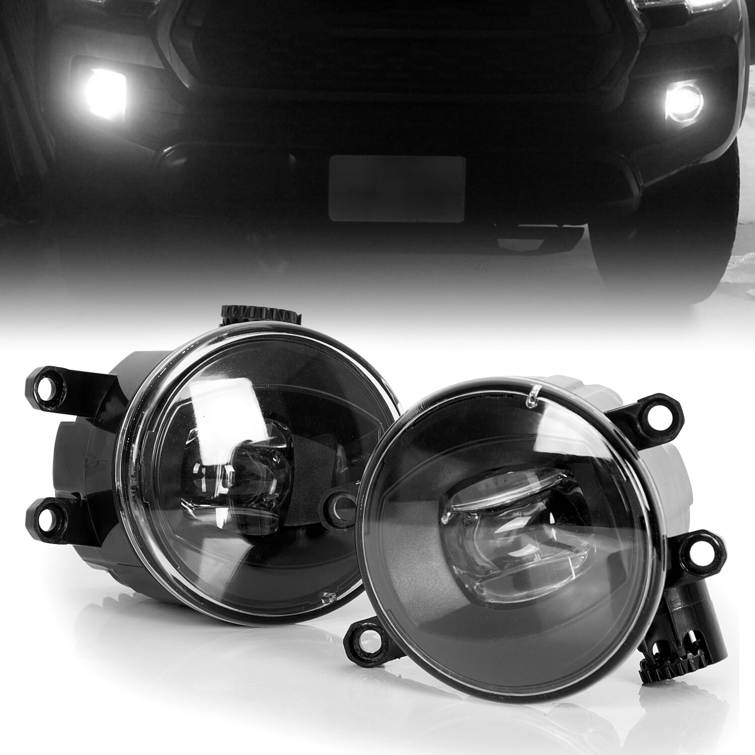Pair LED Fog Lights for LEXUS CT200H & RX450h 2011-2017 GS350 2013-2020 Clear