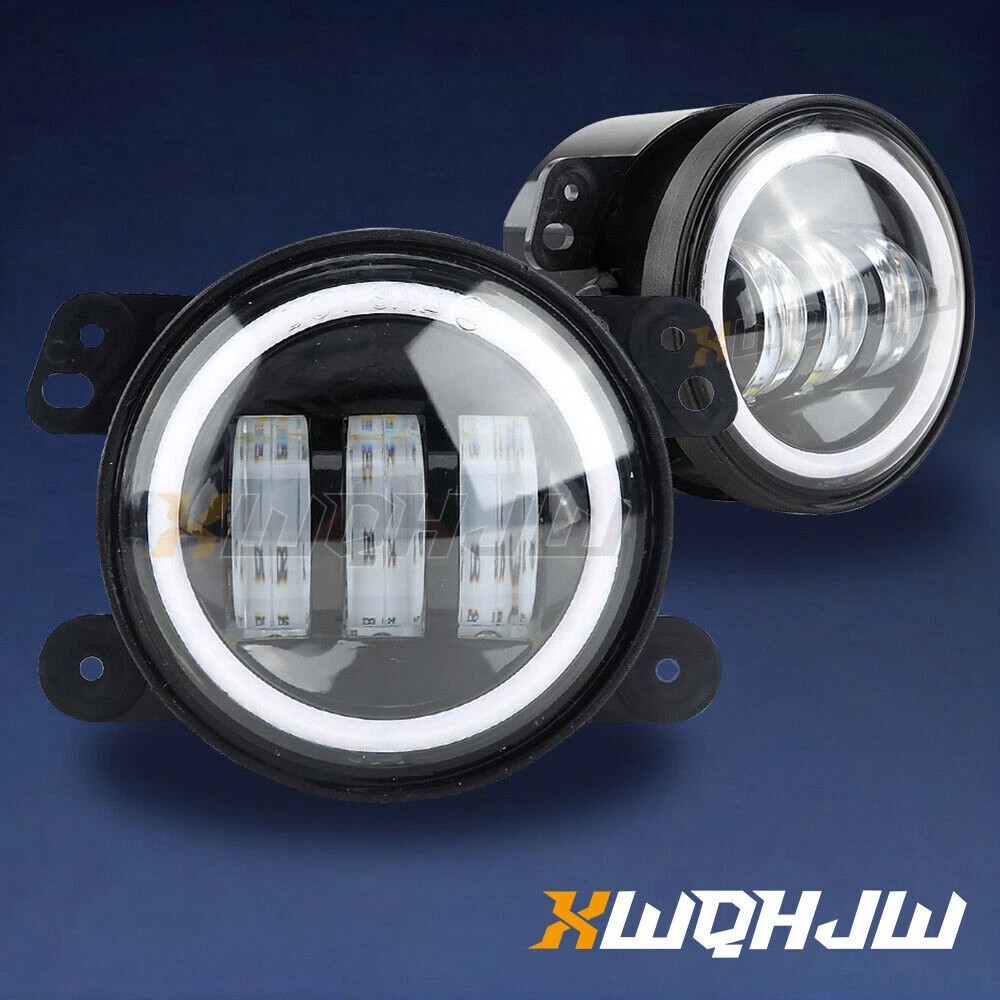 Pair Bumper LED Fog Lights Fit For Jeep Commander 2006 2007 2008 2009 2010