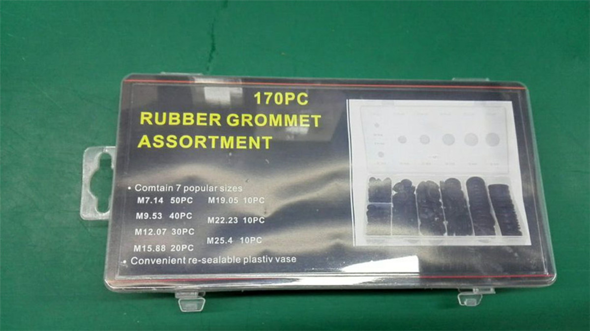 170Pcs Rubber Hole Plug Grommet Firewall Electrical Wire Gasket Assortment Set