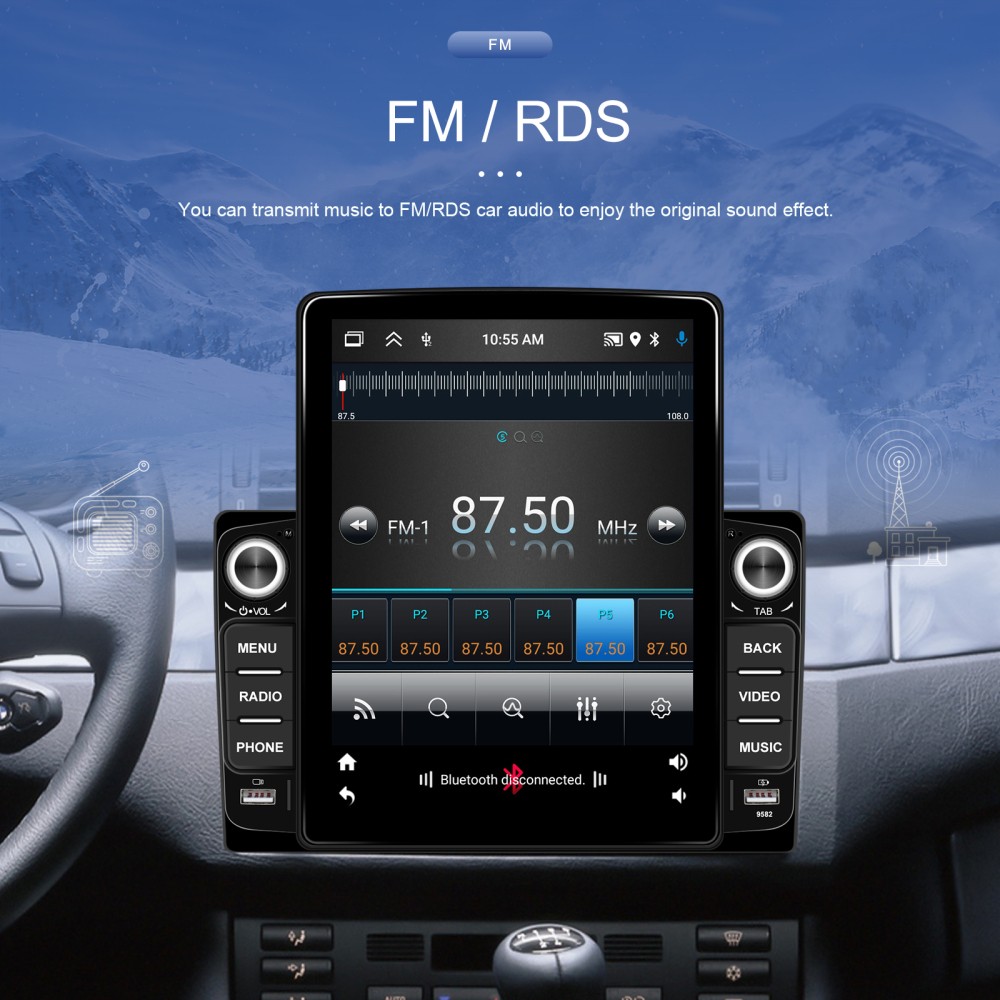 9.7″ For Ford F150 2009-2014 Android 15 Apple Carplay Car Stereo Radio GPS Navi