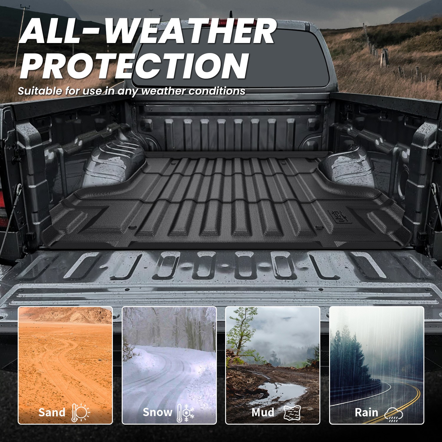 LASFIT 6 Ft Truck Bed Mat for Nissan Frontier 2022-2026 Bed Liner All Weather